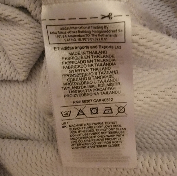 Adidas Cropped Hoodie ClimaWarm Sweatshirt Gray Women’s Size Small (8-10) - Picture 5 of 8